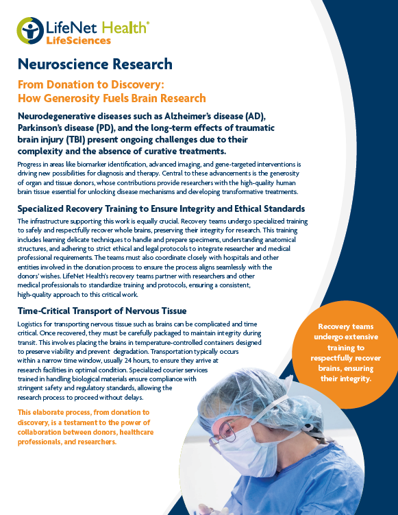 Neuroscience Research Brochure Thumbnail